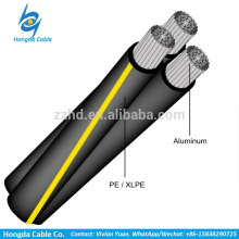 600v de aluminio por encima de la cabeza triplex Sweetbriar - 4 / 0-4 / 0-2 / 0 cable de enterramiento directo